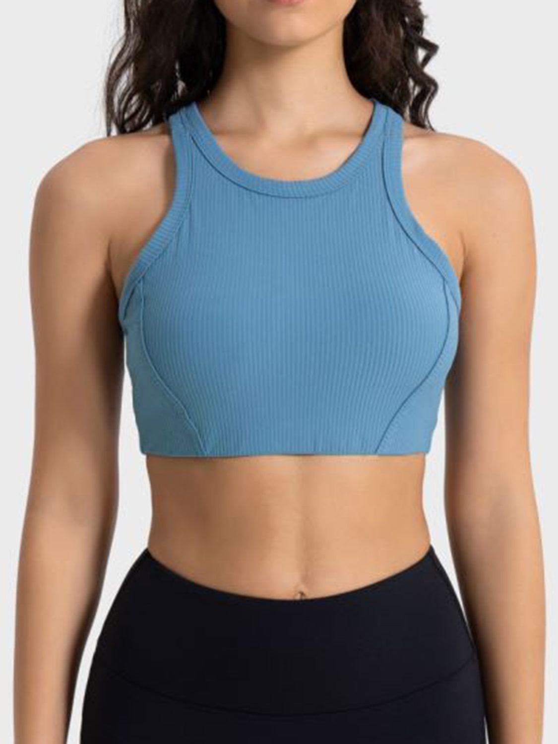 Wide Strap Cropped Active Tank