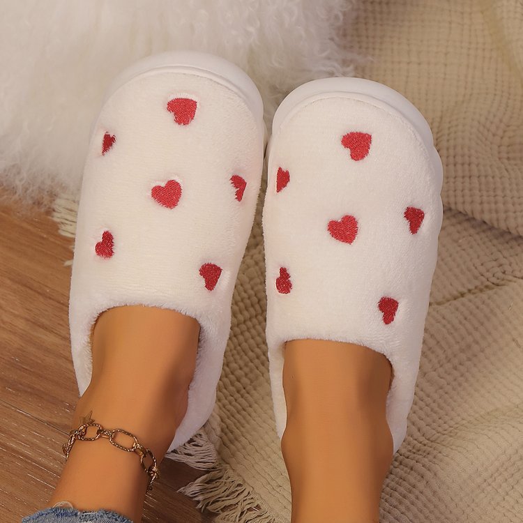 Heart Flat Slippers