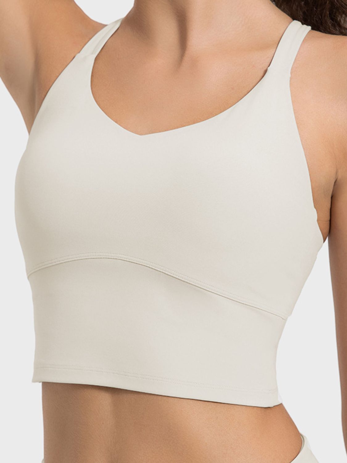 Crisscross Cropped Active Tank