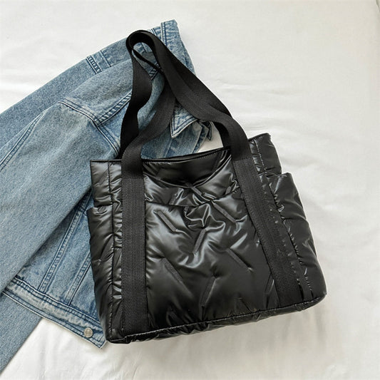 Polyester Puffy Tote Bag