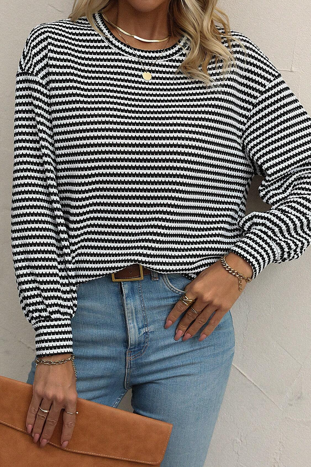 Stripe Long Sleeve Top