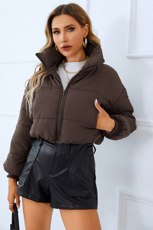 Zip-Up Winter Coat w/ Pockets