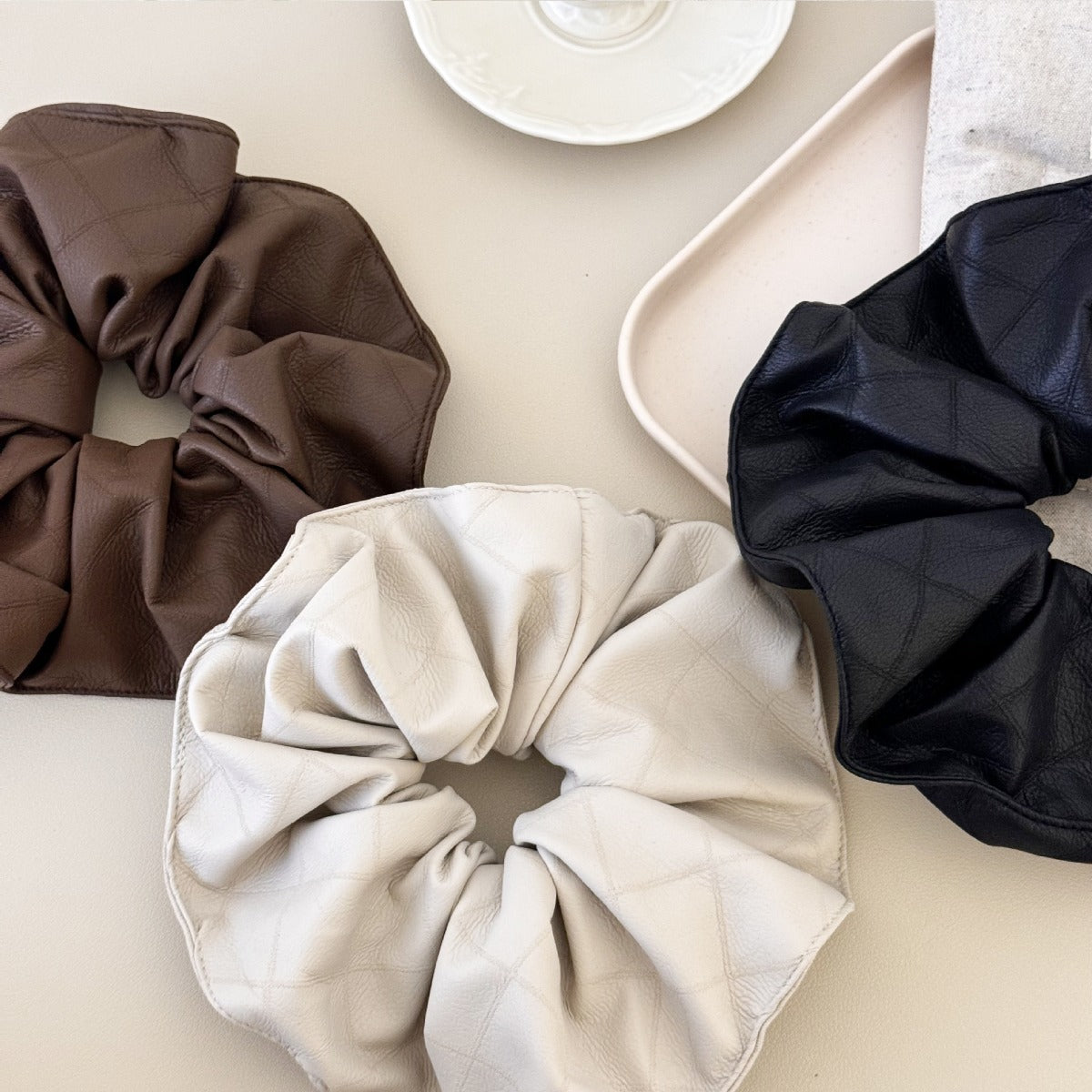 3-Piece Elastic Hair Scrunchy