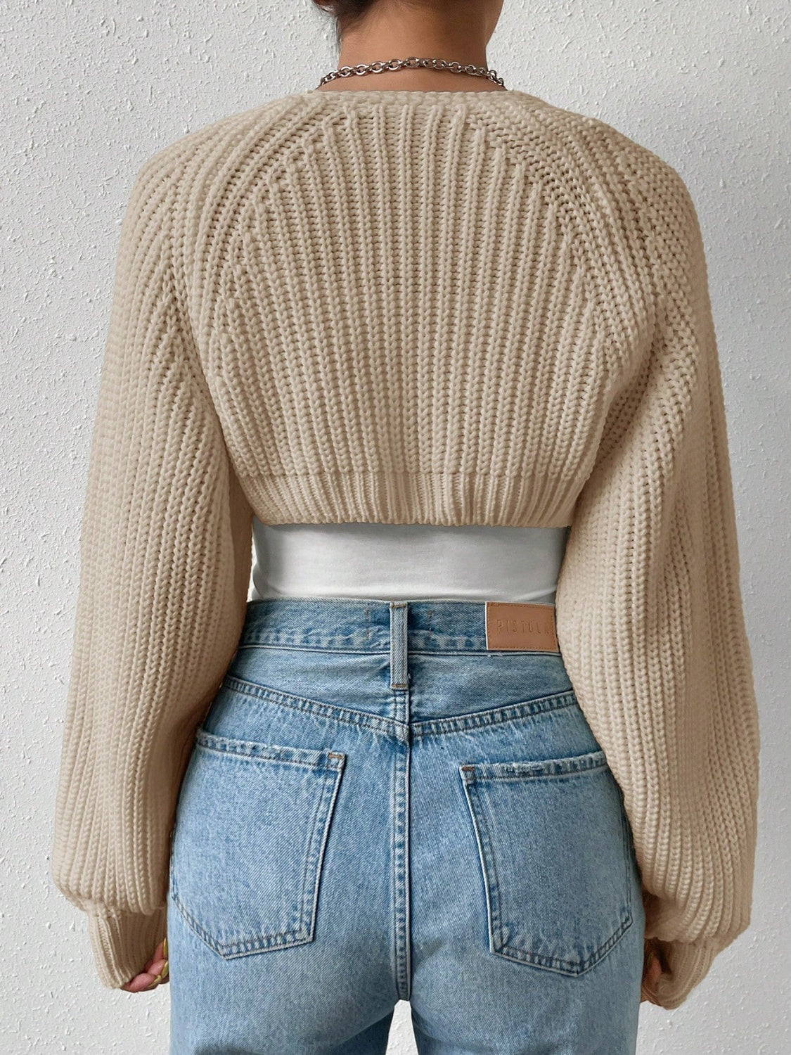 Honey Open Front Cropped Cardigan