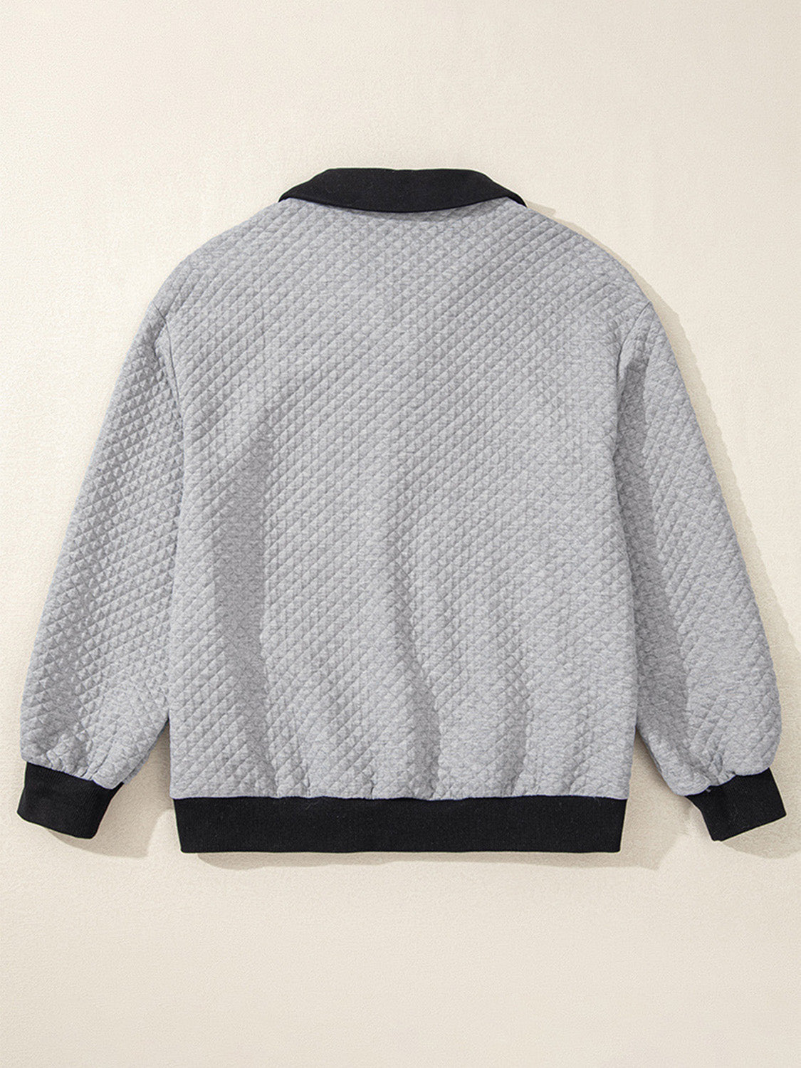 Texture Quarter-Button Sweatshirt