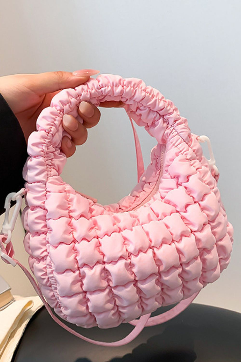 Quilted Puffy Crossbody Bag