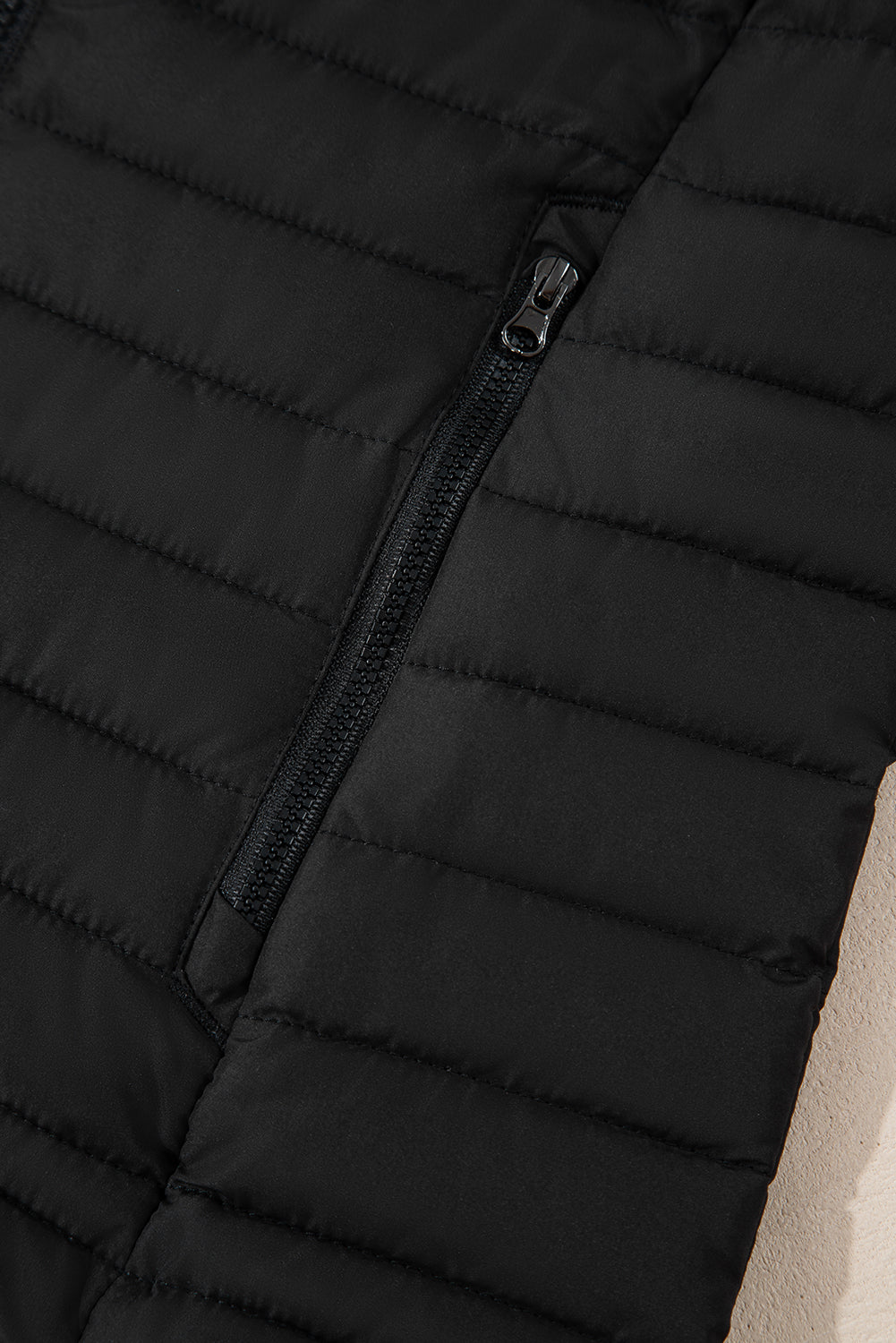 Quilted Zip-Up Puffer Jacket