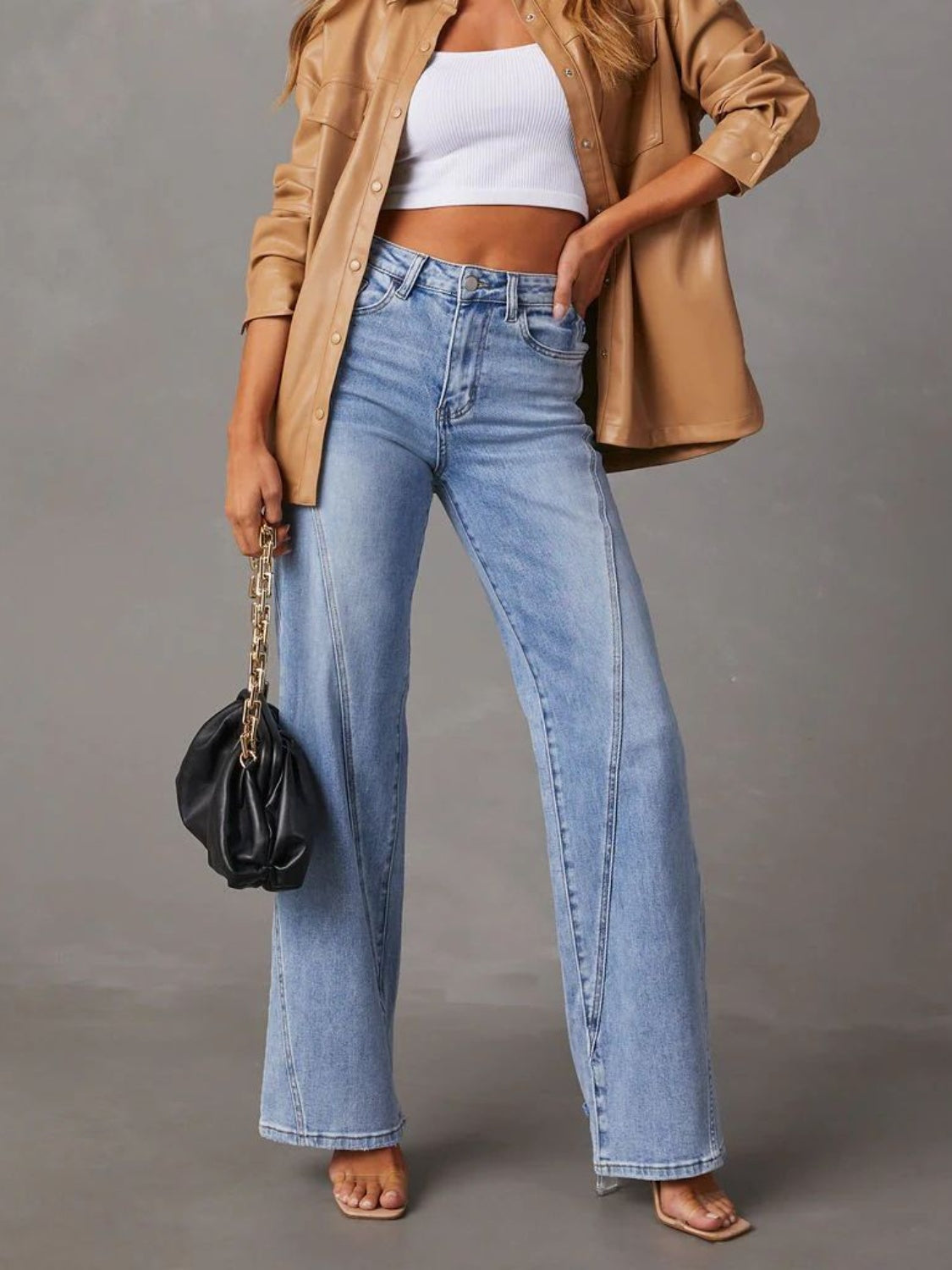 High Waist Straight Jeans