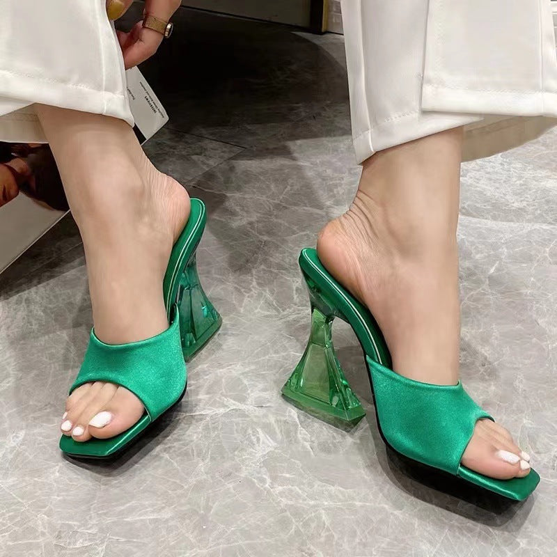 Basic Open-Toe High Heels