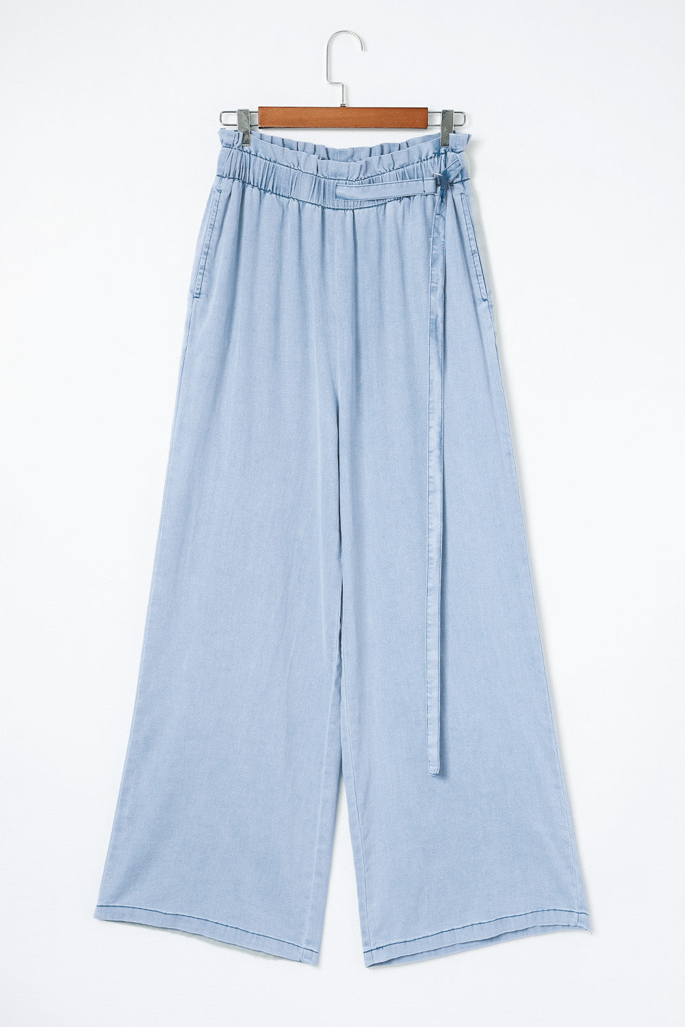 High Waist Wide Leg Tencel Jeans