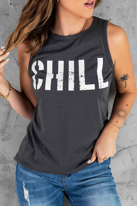 CHILL Graphic Tank Top