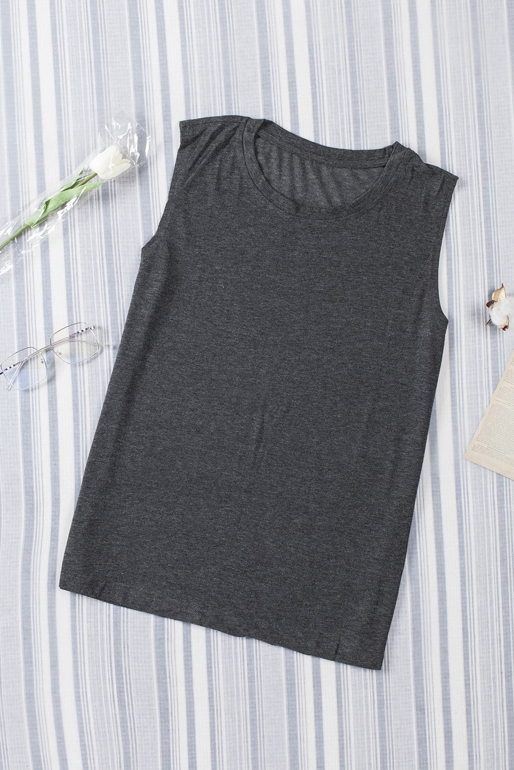 Crew Neck Loose Tank Top