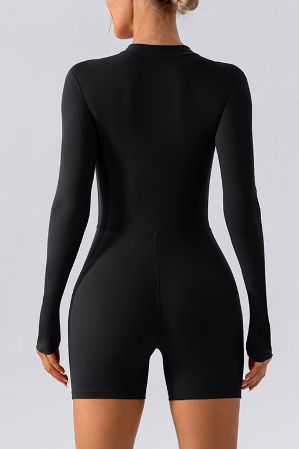 Half-Zip Long Sleeve Active Romper