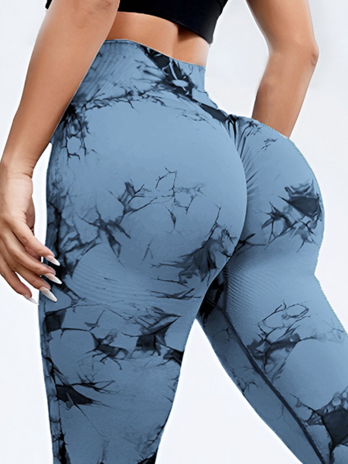 Tie-Dye High Waist Flare Active Leggings