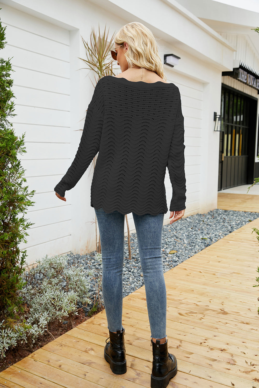 Round Neck Detailed Sweater