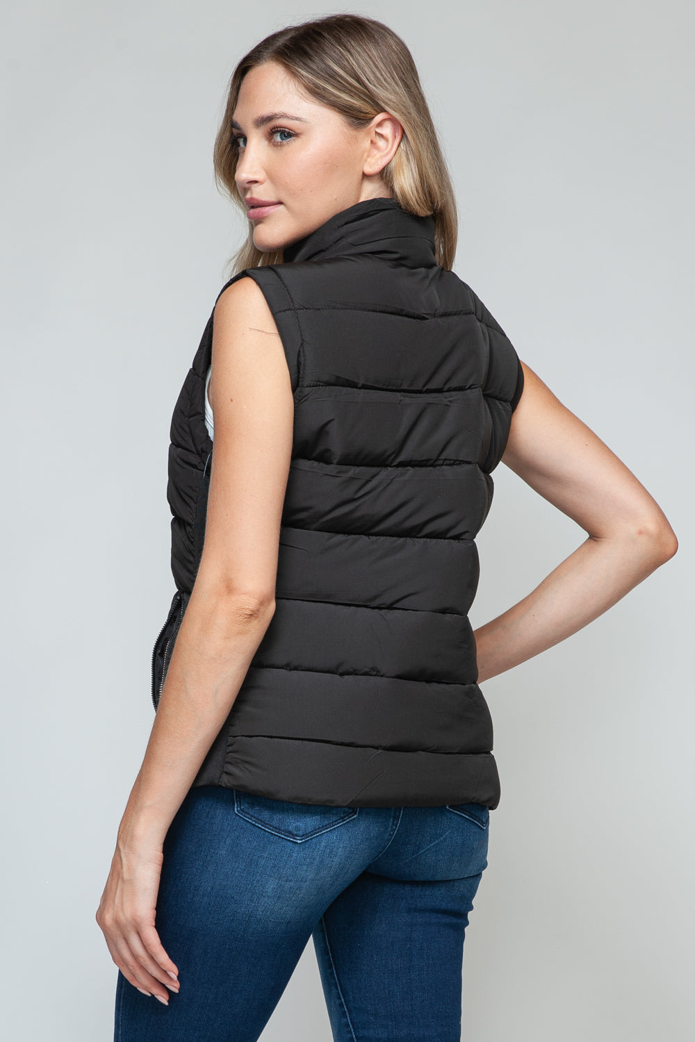 Zip Up Turtleneck Vest