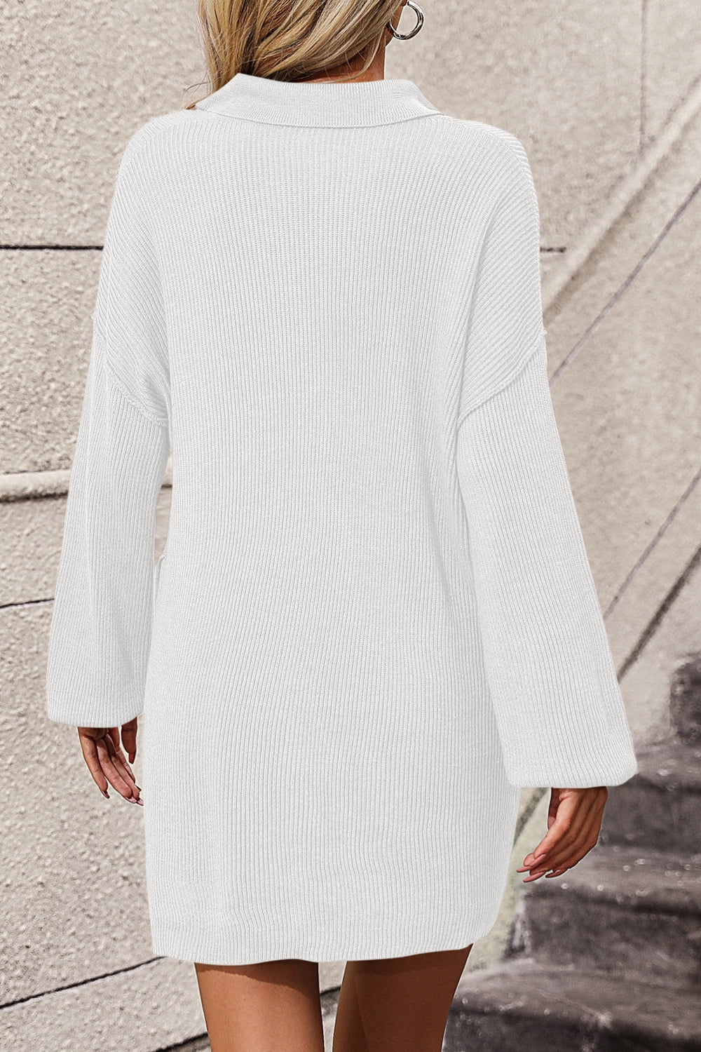 Johnny Collar Sweater Dress