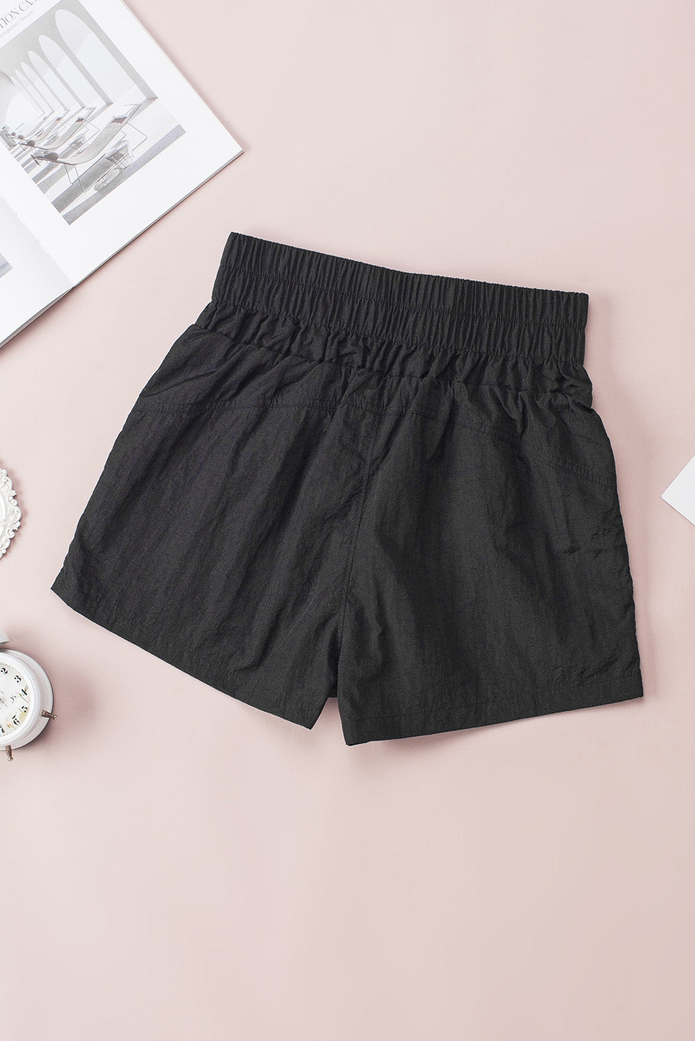 Elastic High Waist Shorts