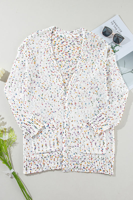 Confetti Knit Long Sleeve Cardigan