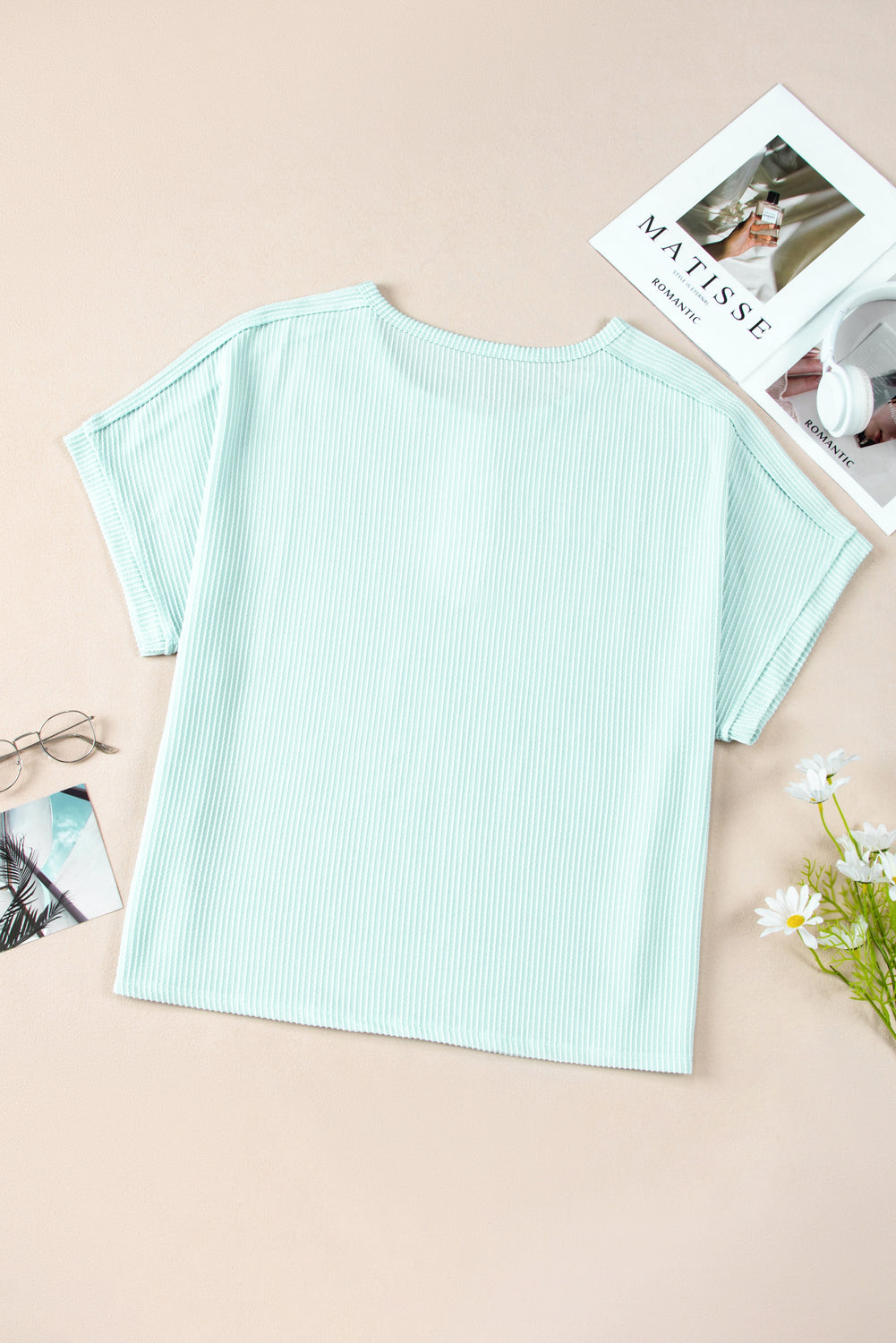 Plus Size Textured Henley T-Shirt