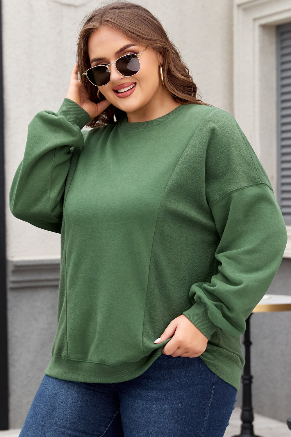 Plus Size Loose Crewneck