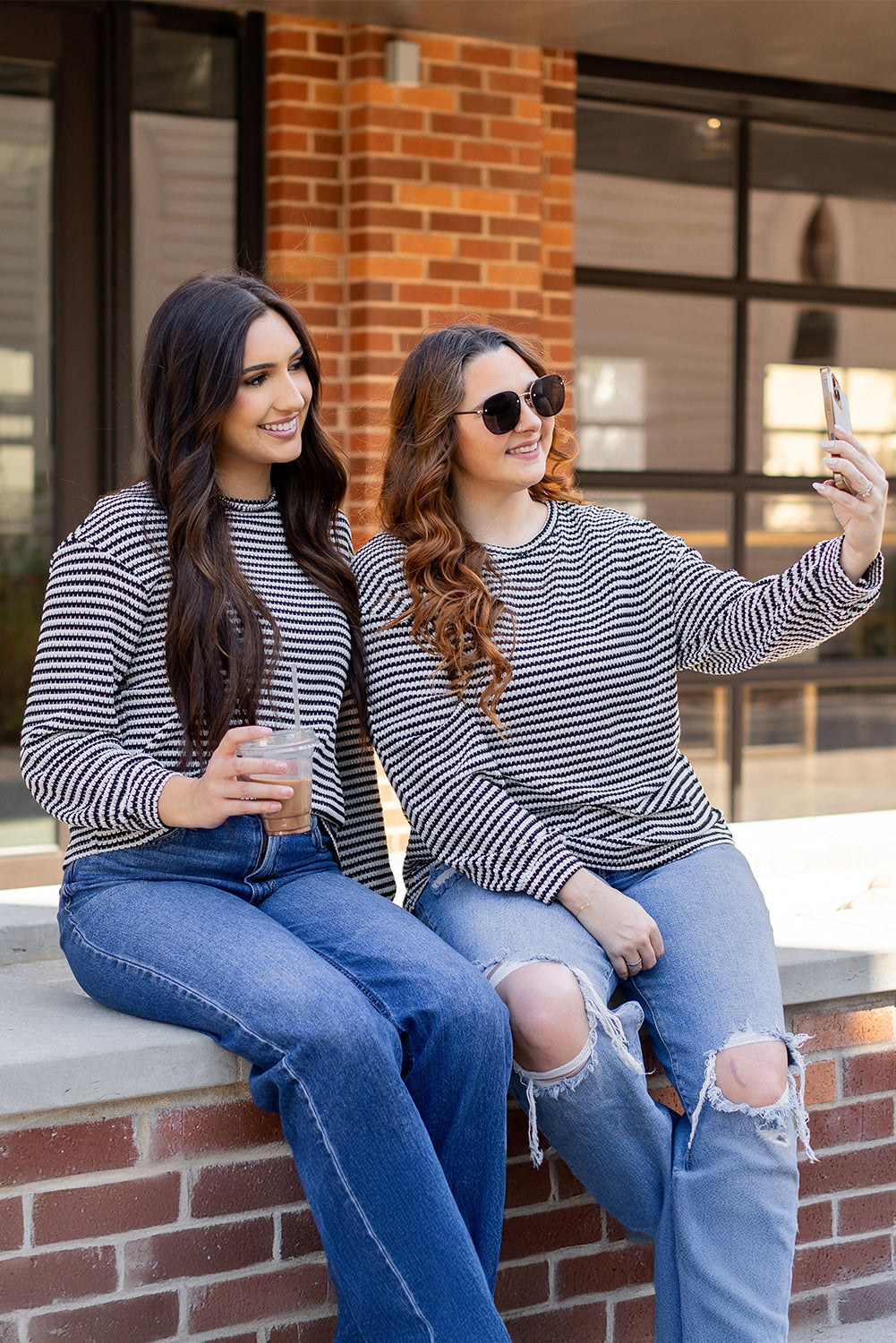 Stripe Long Sleeve Top