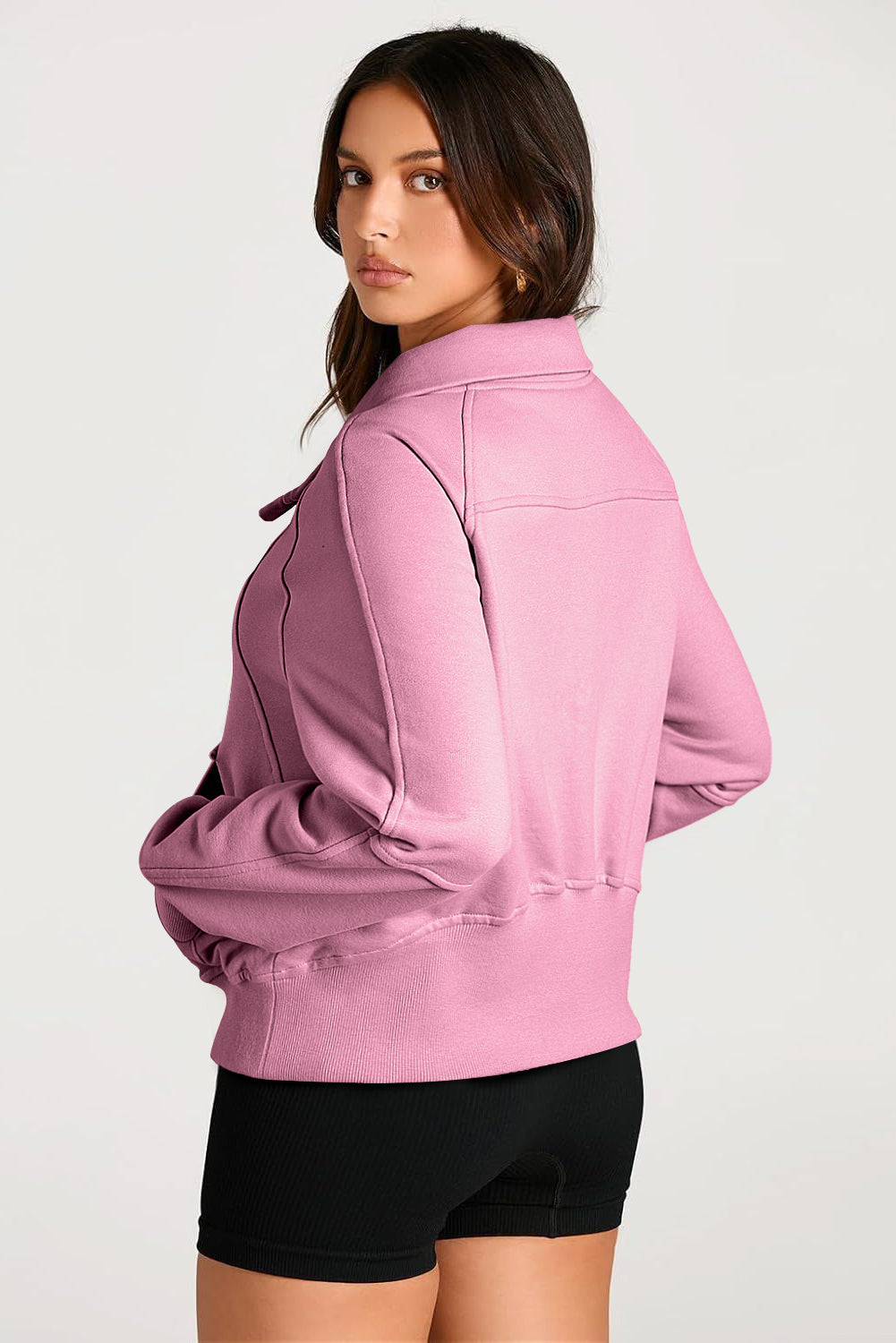 Quarter-Zip Kangaroo Sweatshirt