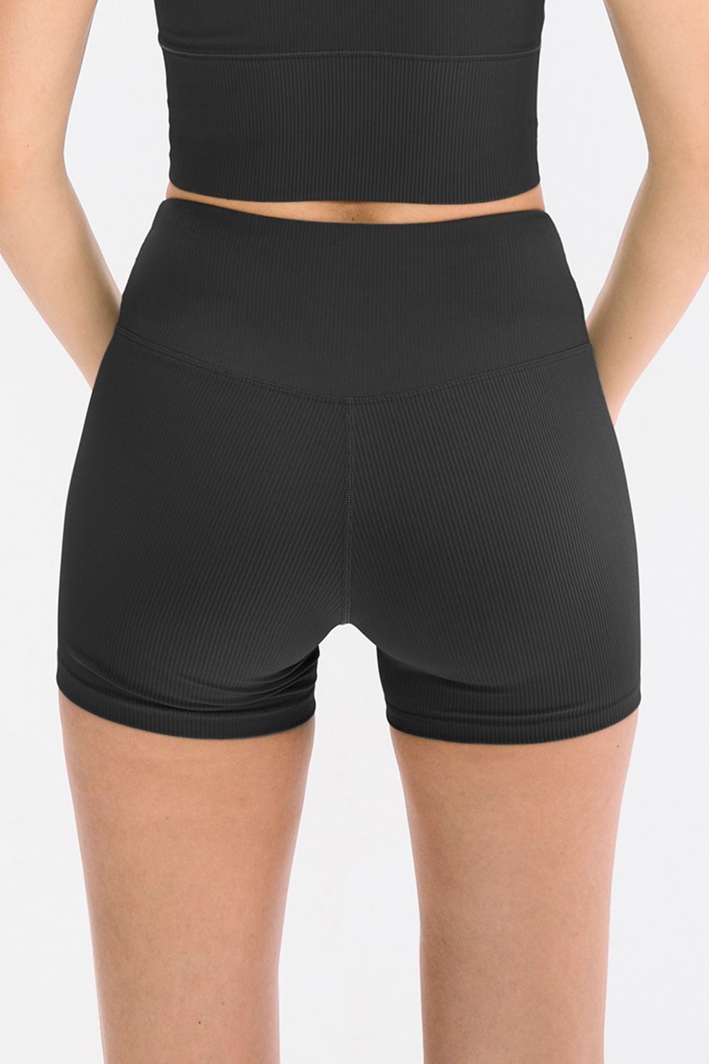 Wide Waistband Active Shorts