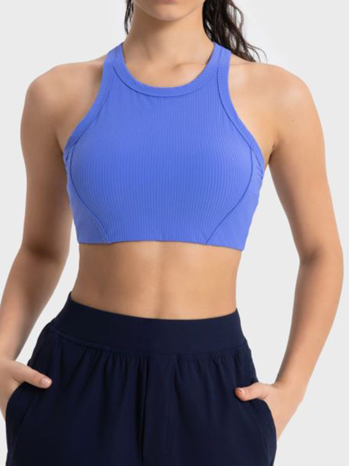 Wide Strap Cropped Active Tank