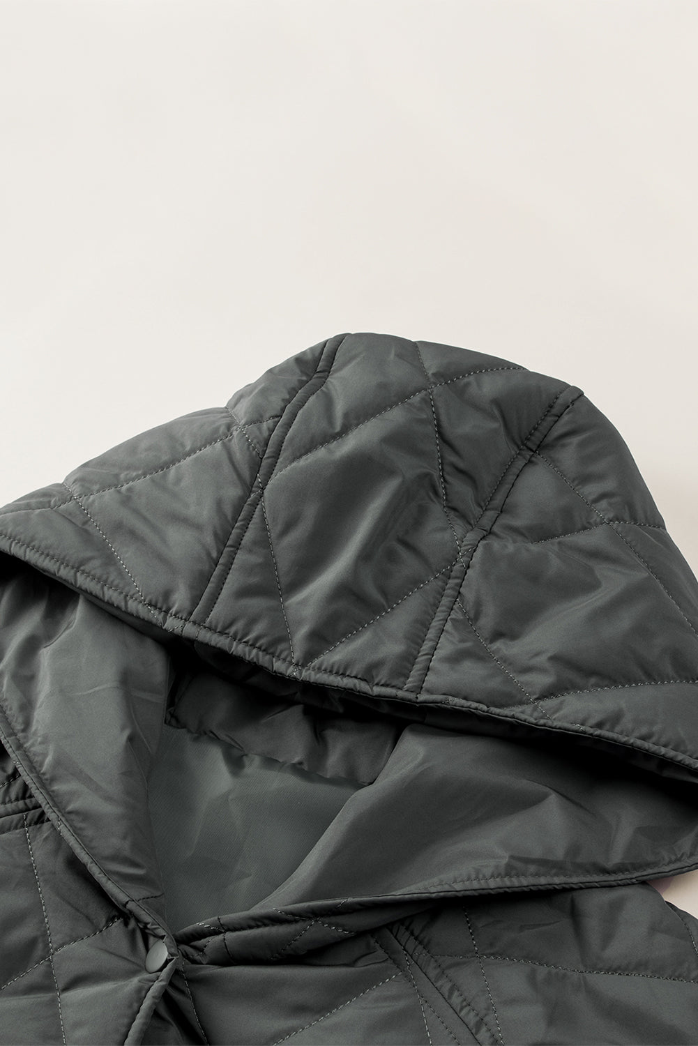 Snap-Down Quilted Winter Coat