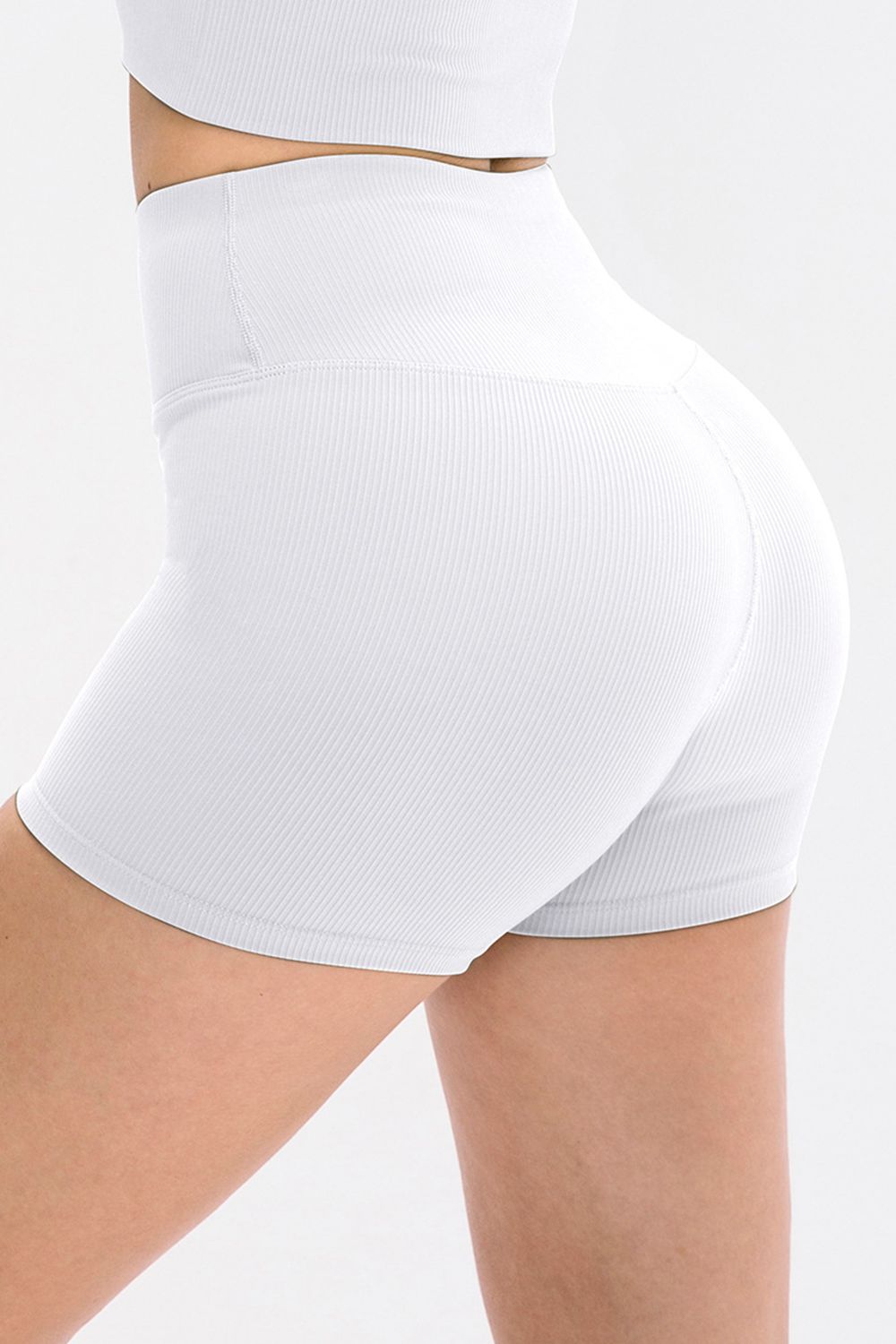 Wide Waistband Active Shorts