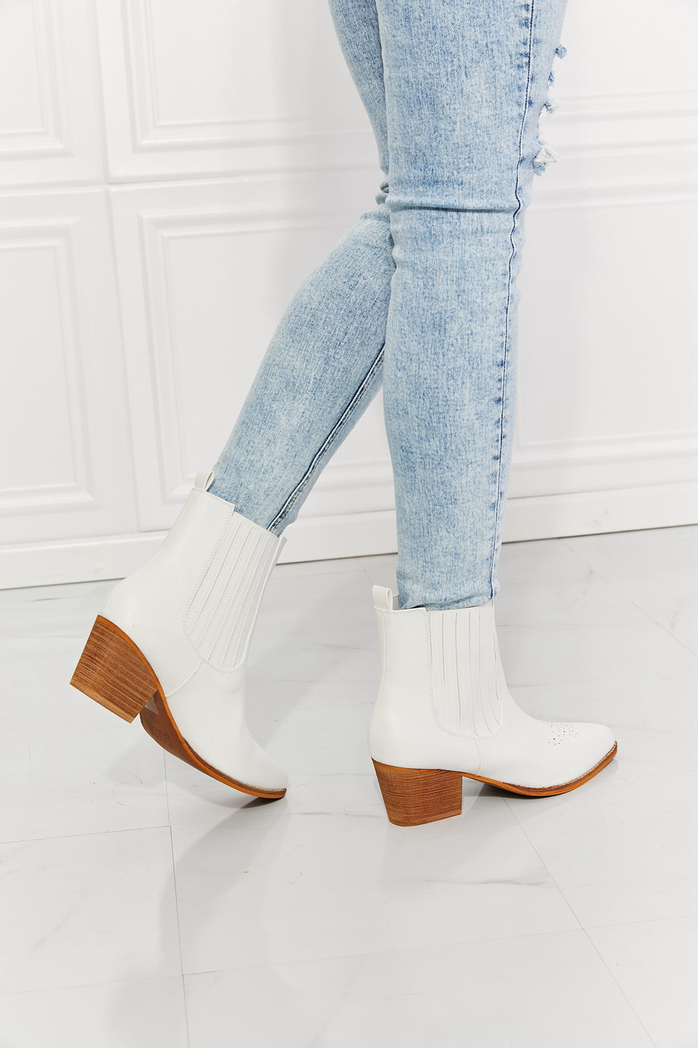 Stacked Heel Chelsea Boot