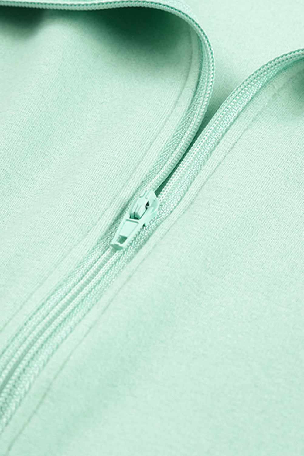 Zip-Up Pocketed Pullover