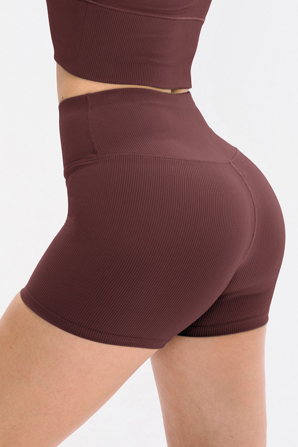 Wide Waistband Active Shorts