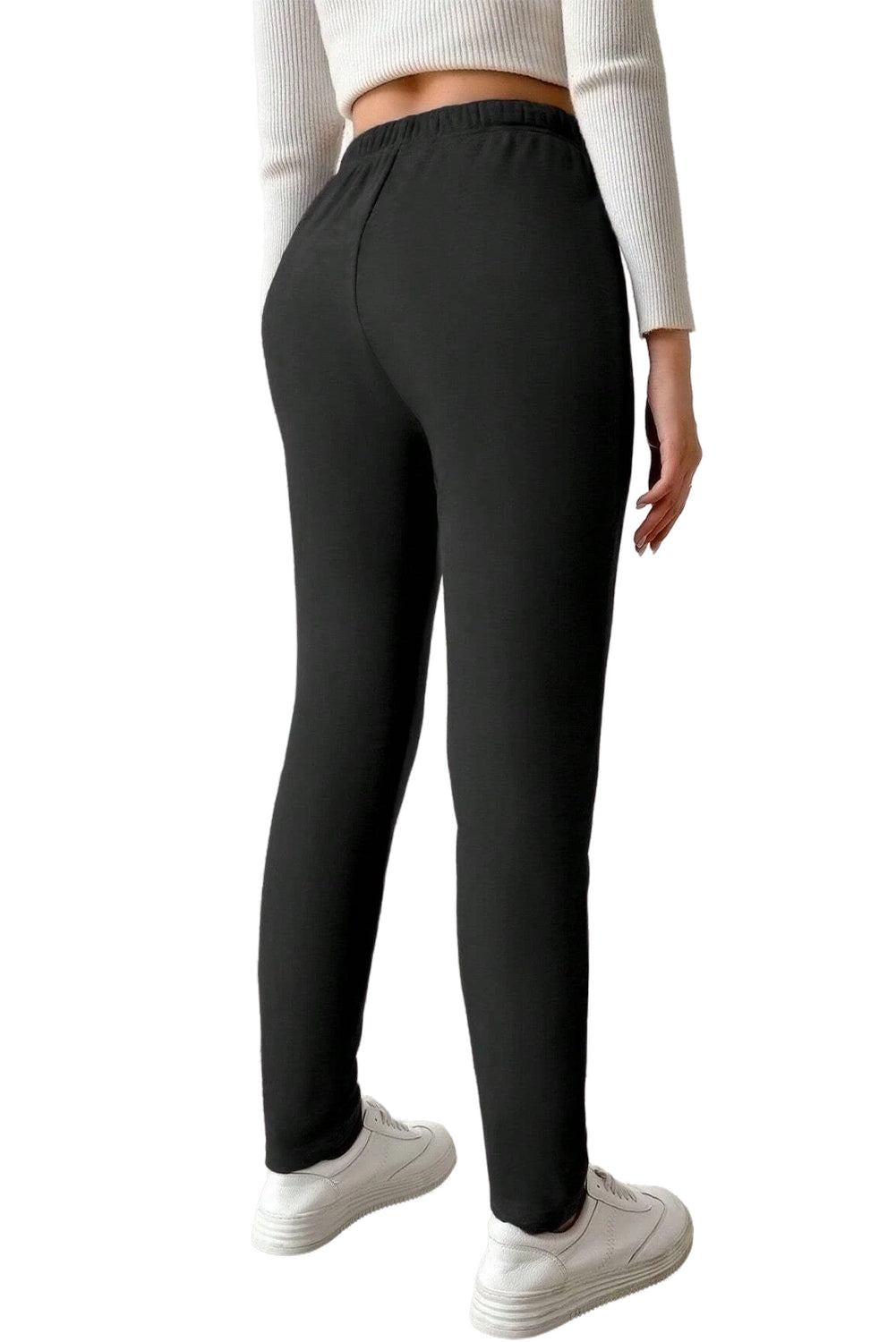 Thermal Drawstring High Waist Leggings