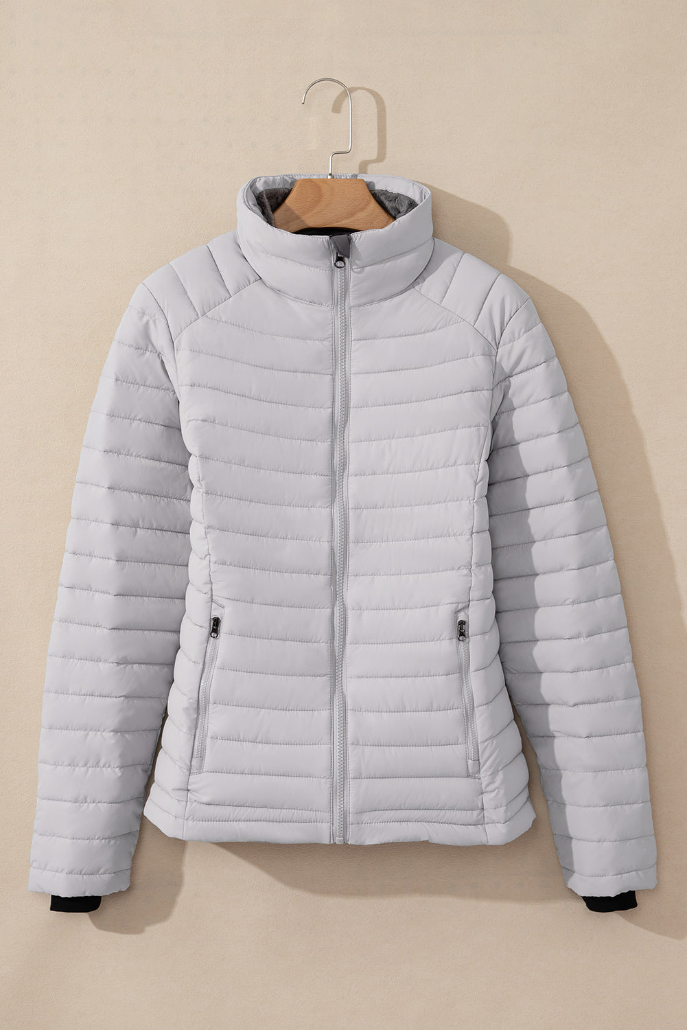 Quilted Zip-Up Puffer Jacket