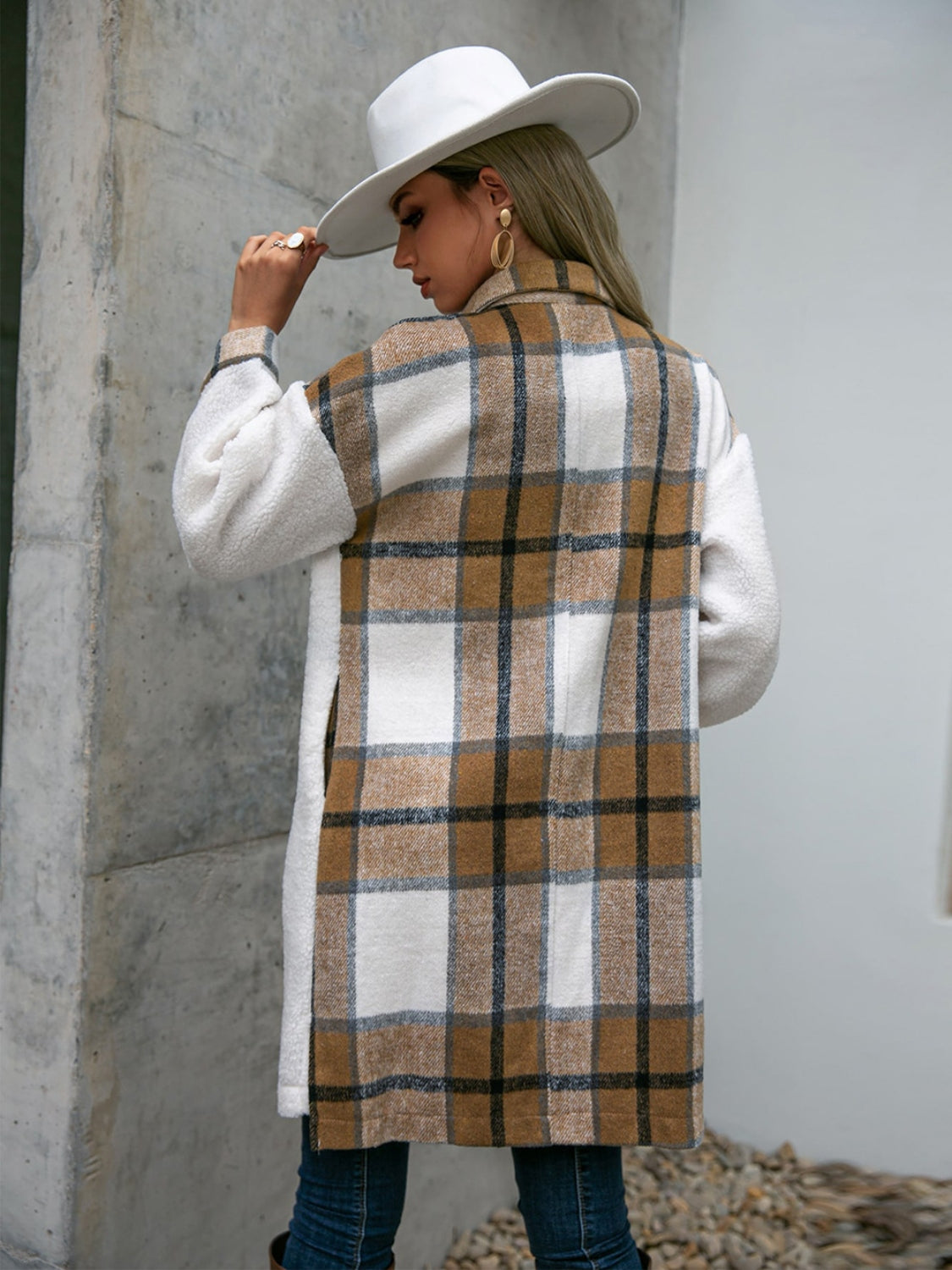 Plaid Longline Coat