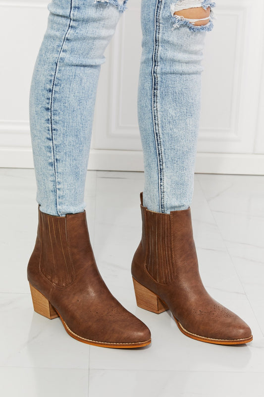 Stacked Heel Chelsea Boot