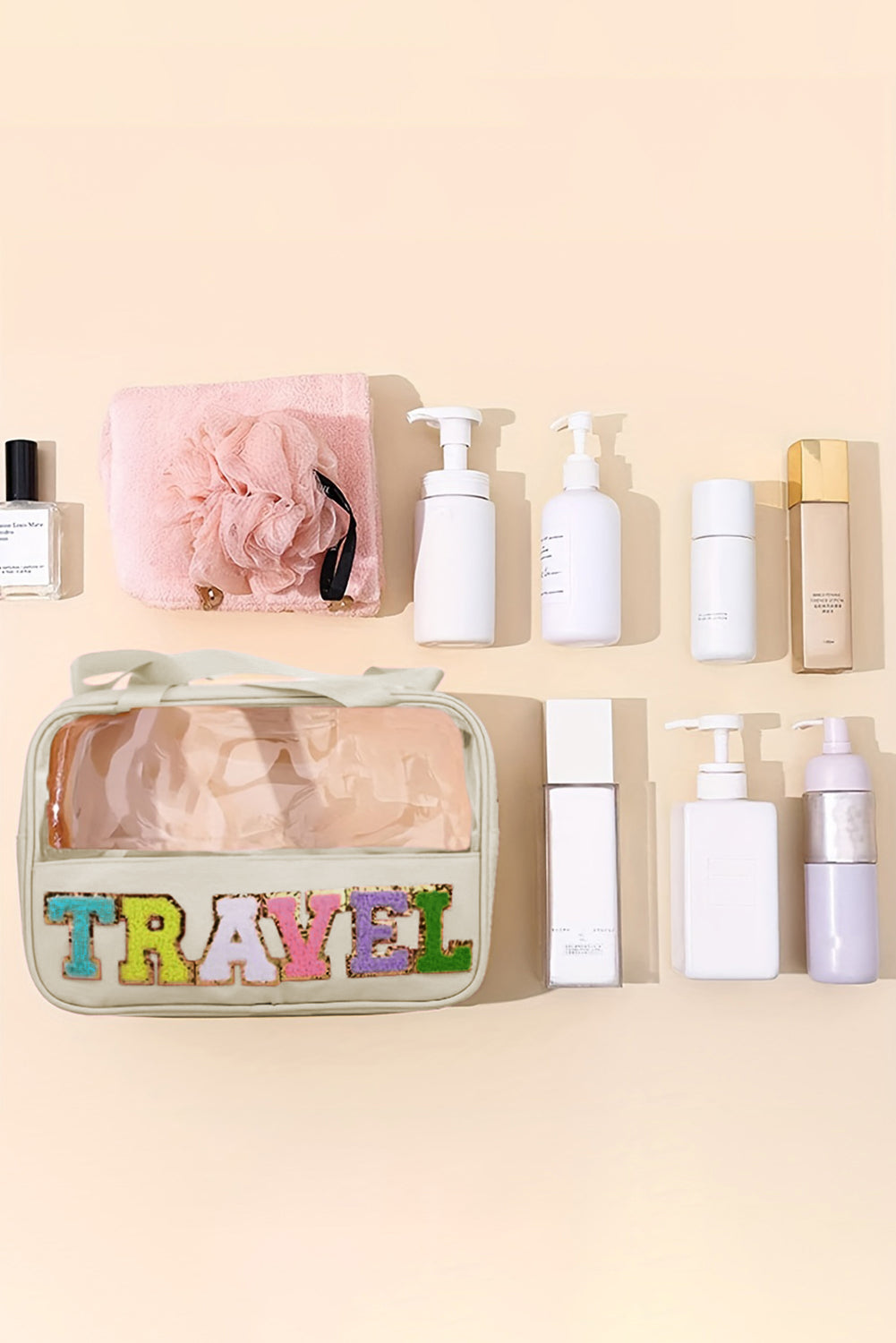 TRAVEL Clear Makeup Bag