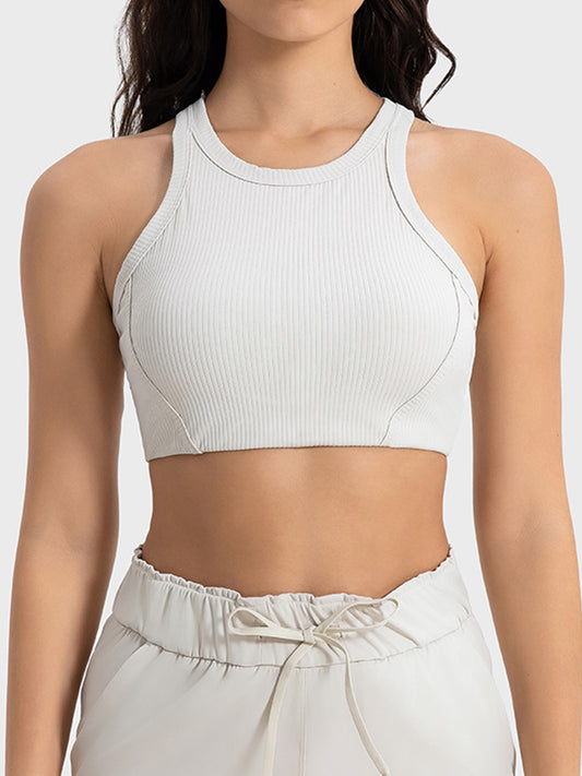 Wide Strap Cropped Active Tank