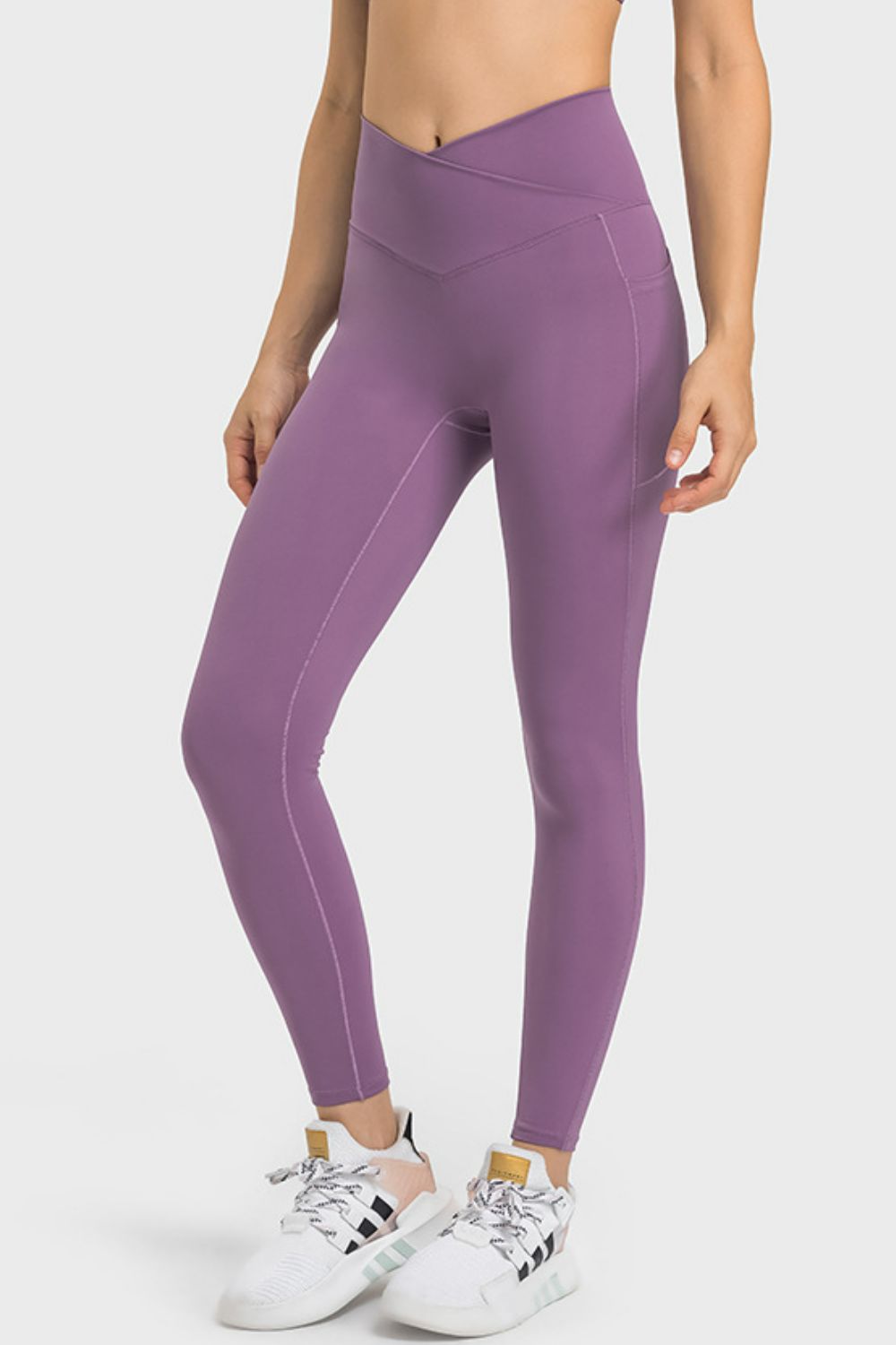 Crossover Active Leggings w/ Pockets