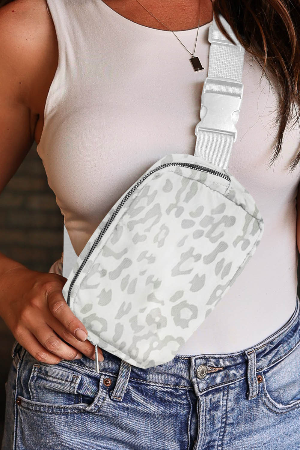 Leopard Canvas Crossbody