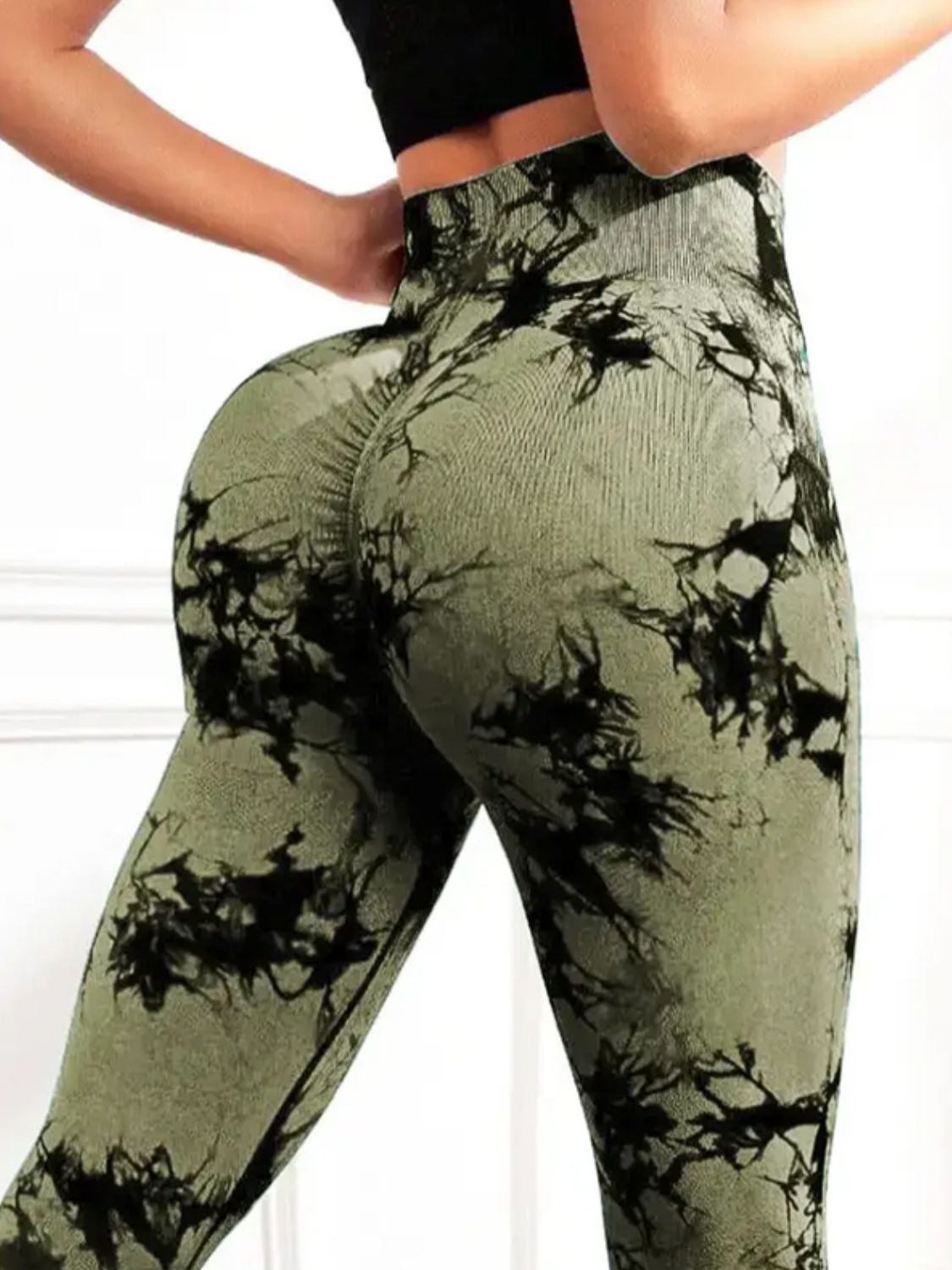 Tie-Dye High Waist Flare Active Leggings