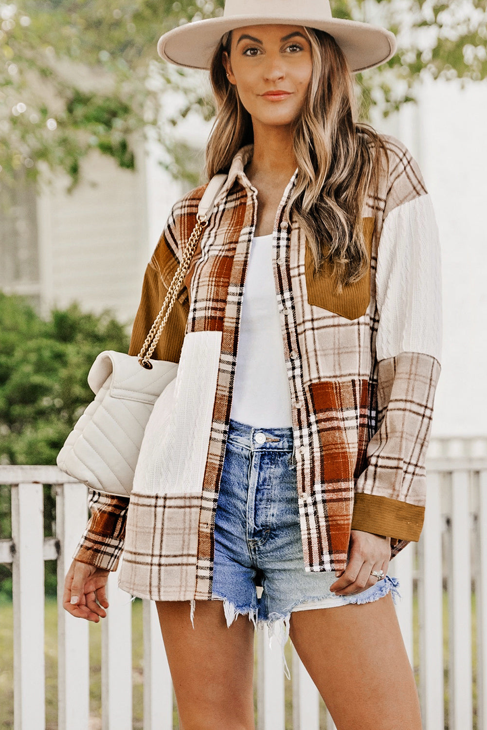 Orange Plaid Jacket