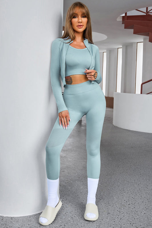 Cropped Top & Leggings Active Set