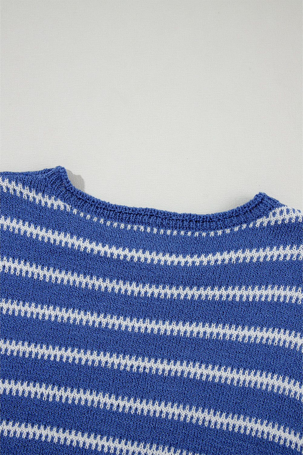 Blue Stripe Casual Sweater