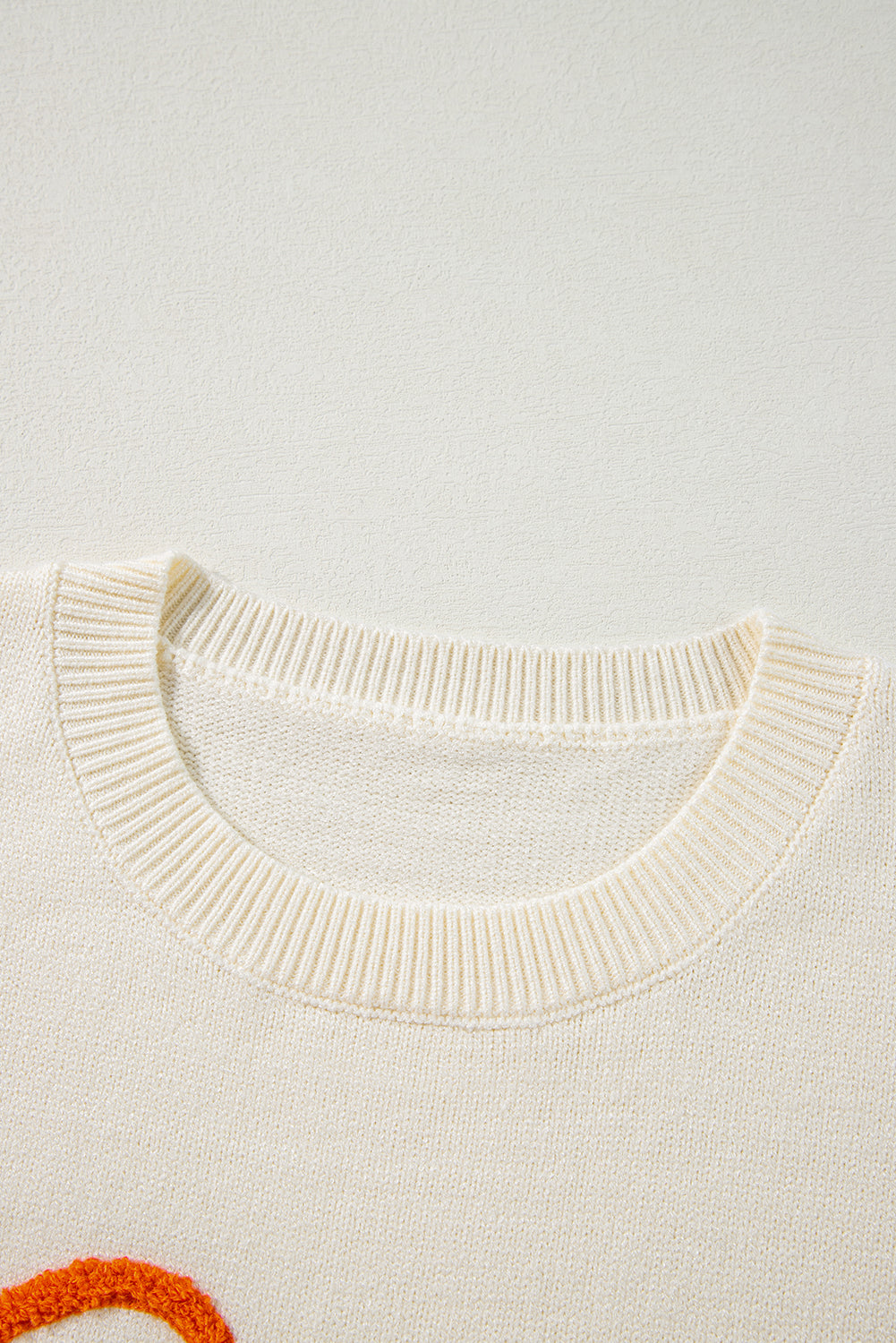 Apricot Boo Knitted Drop Shoulder Sweater