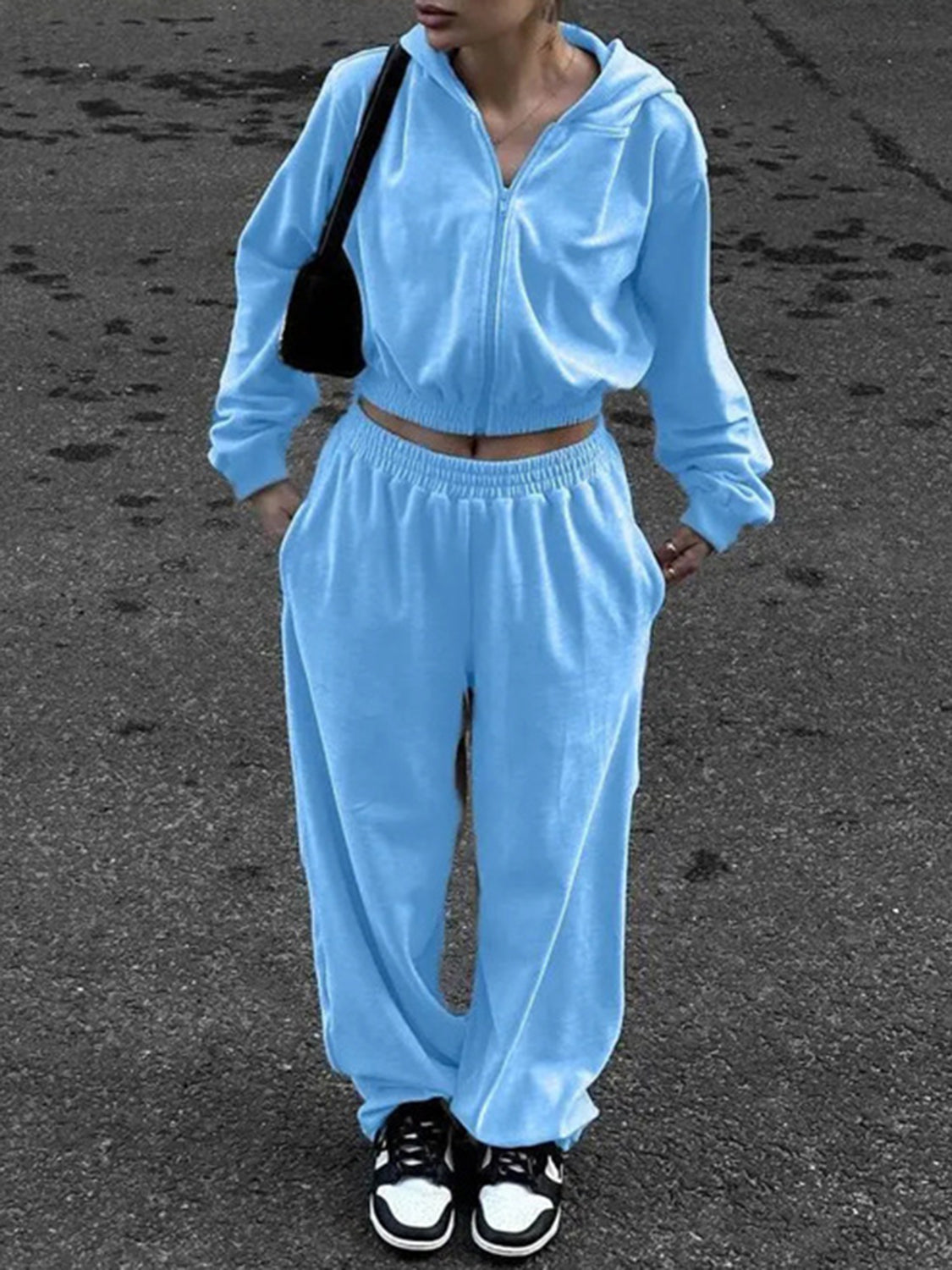 Zip Up Hoodie & Sweatpants Set