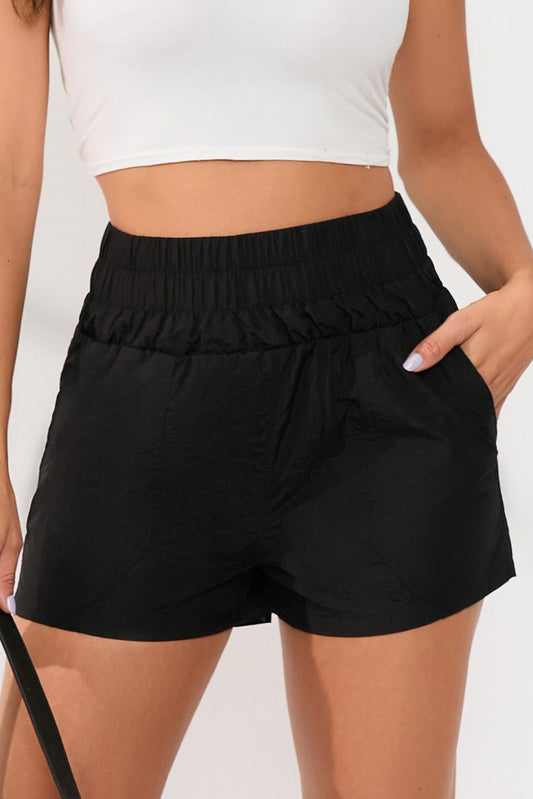 Elastic High Waist Shorts