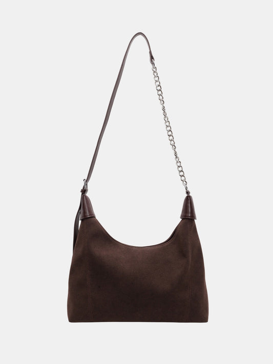 Suede Strap Shoulder Bag